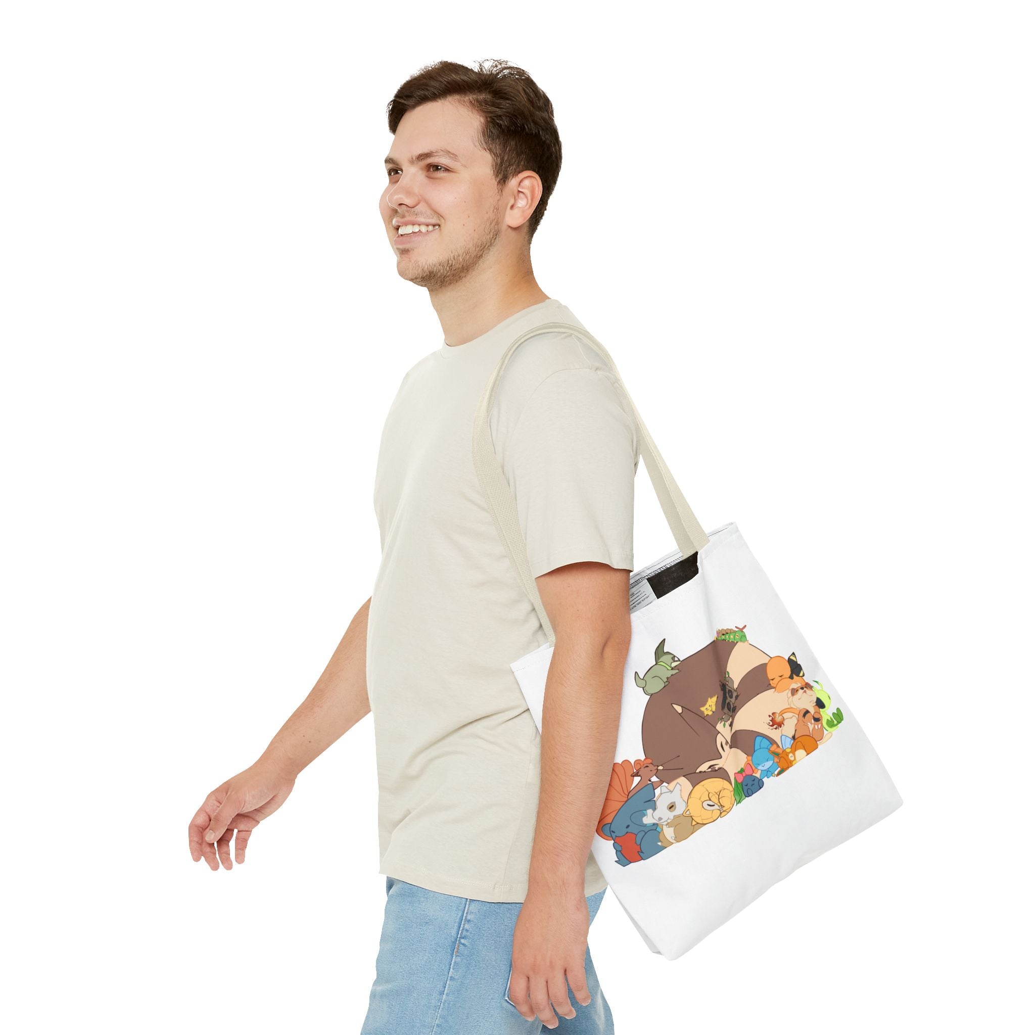 Sleeping Pokemon Tote Bag