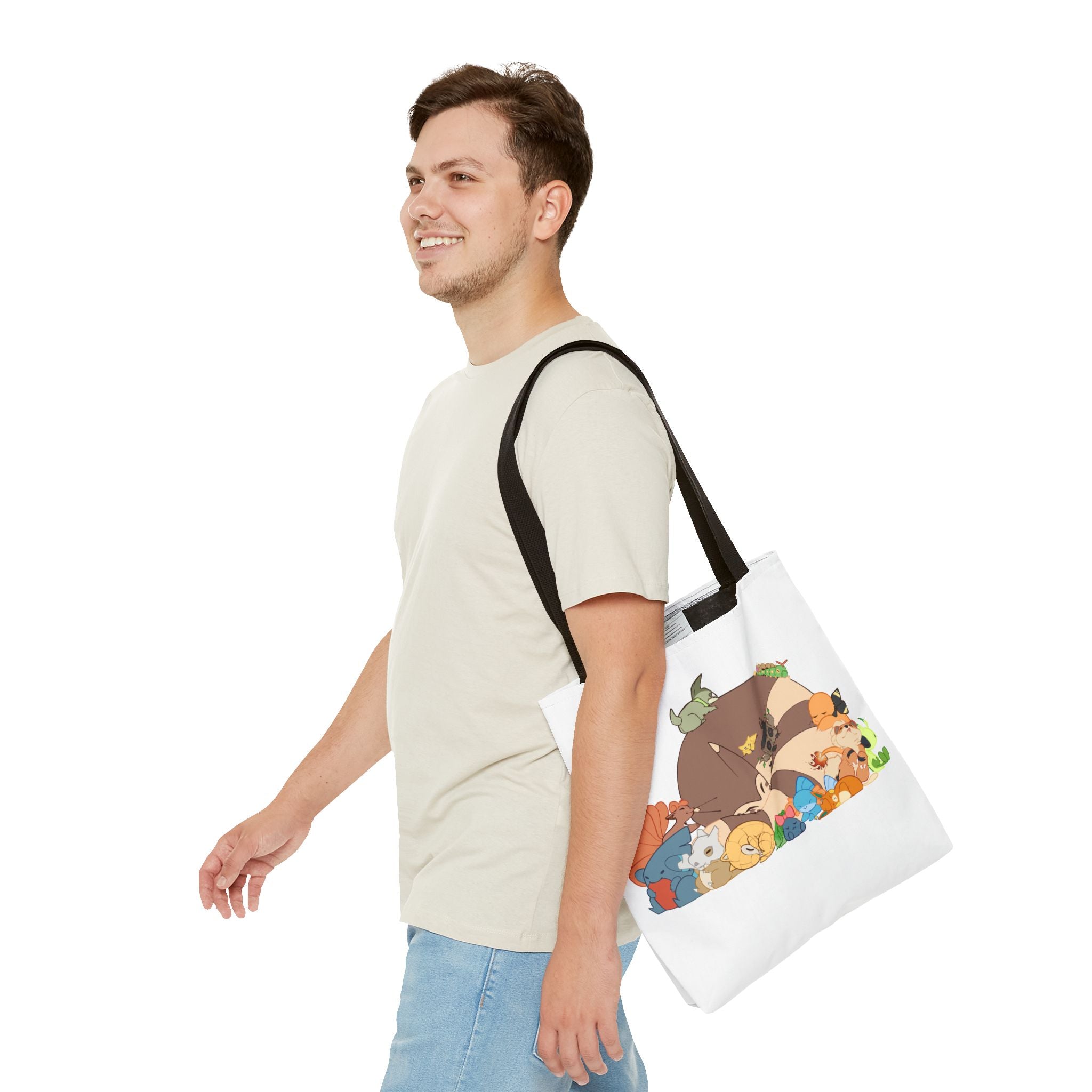 Sleeping Pokemon Tote Bag