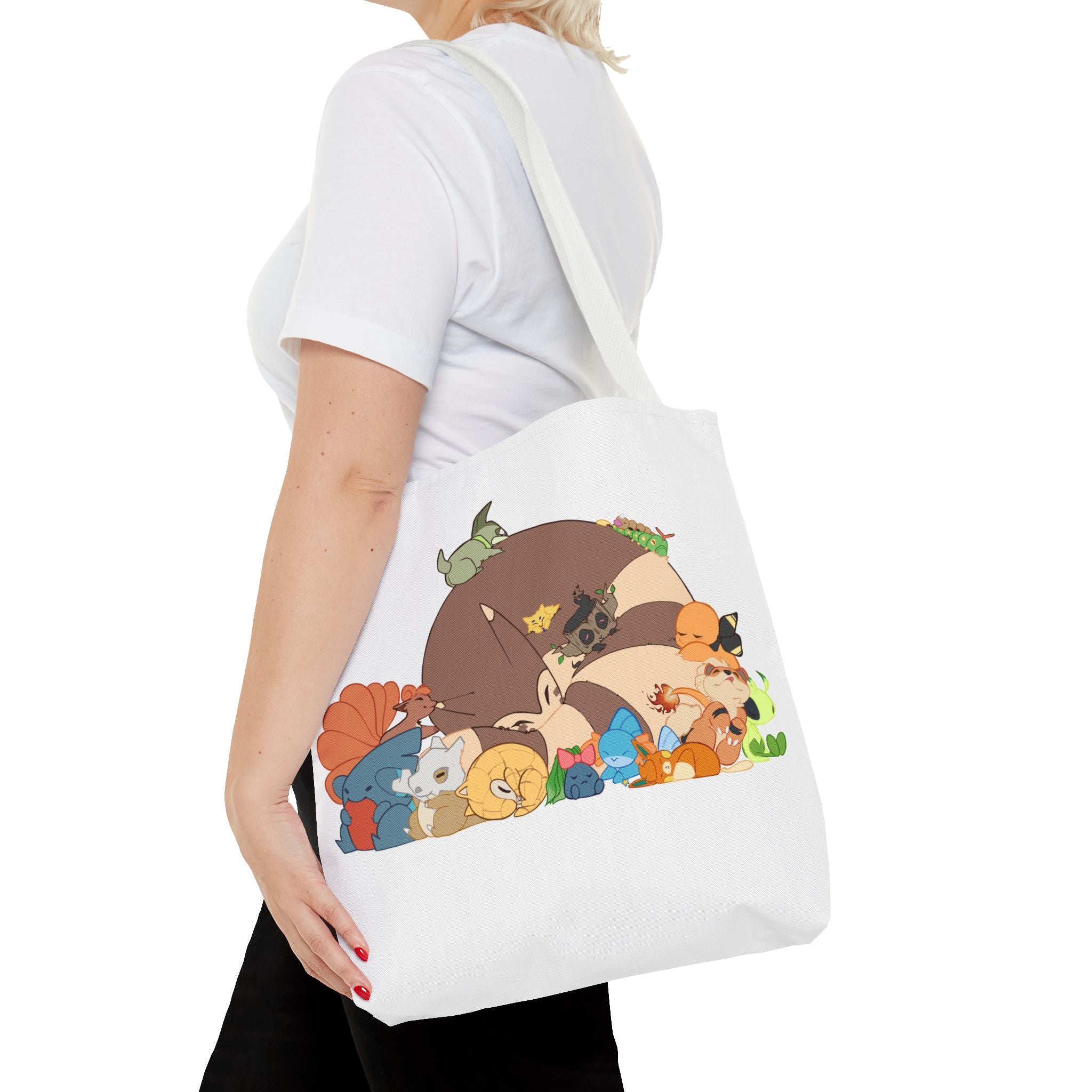 Sleeping Pokemon Tote Bag