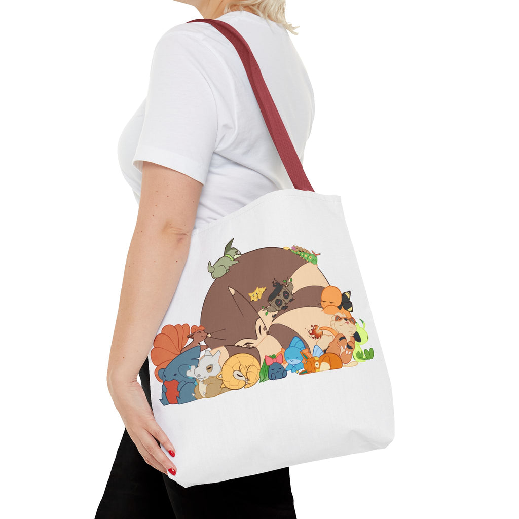 Sleeping Pokemon Tote Bag