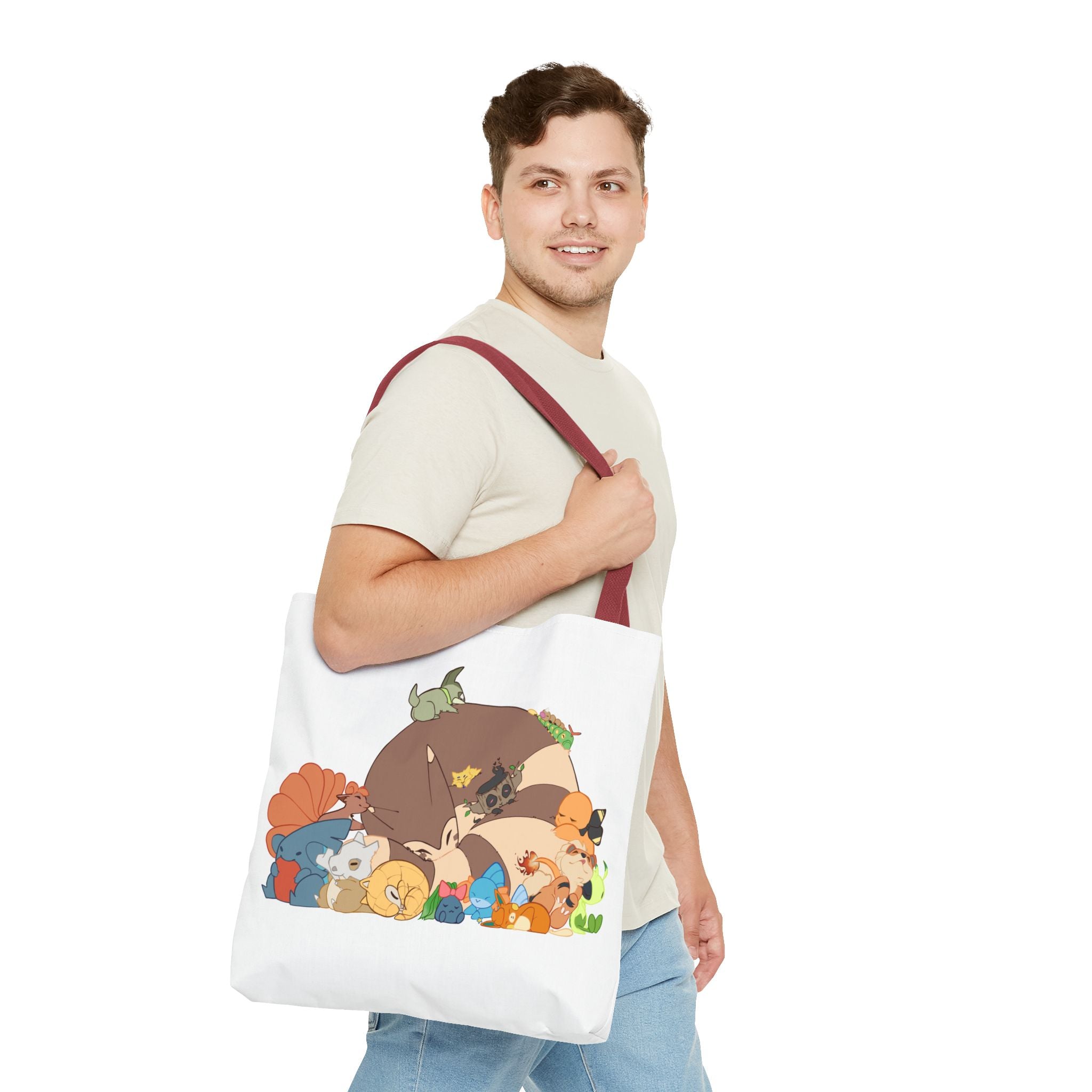 Sleeping Pokemon Tote Bag