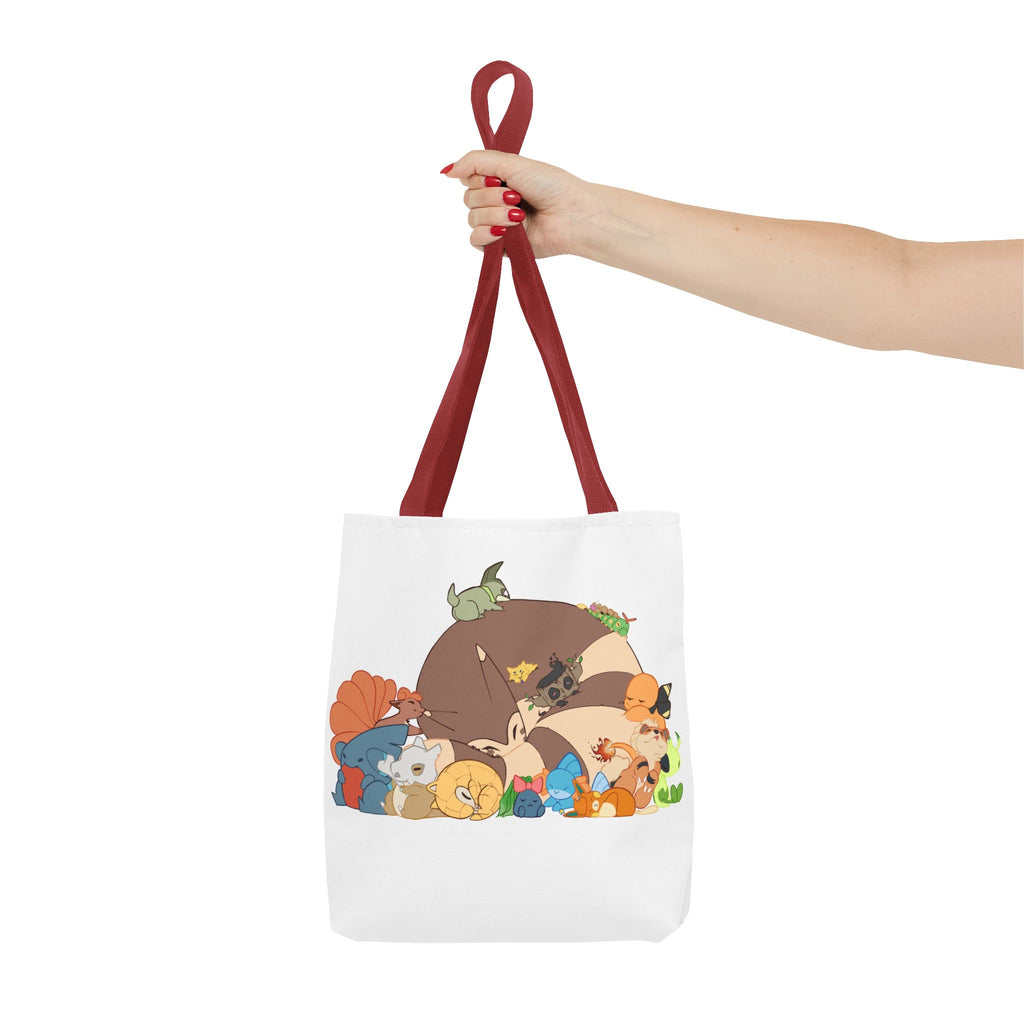 Sleeping Pokemon Tote Bag