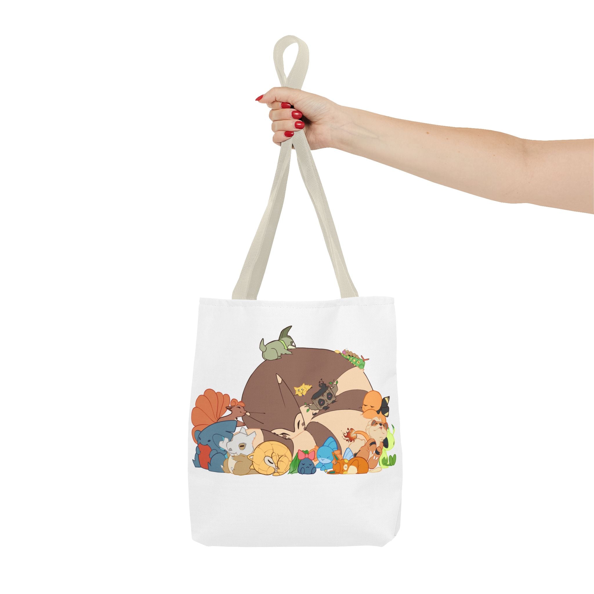 Sleeping Pokemon Tote Bag