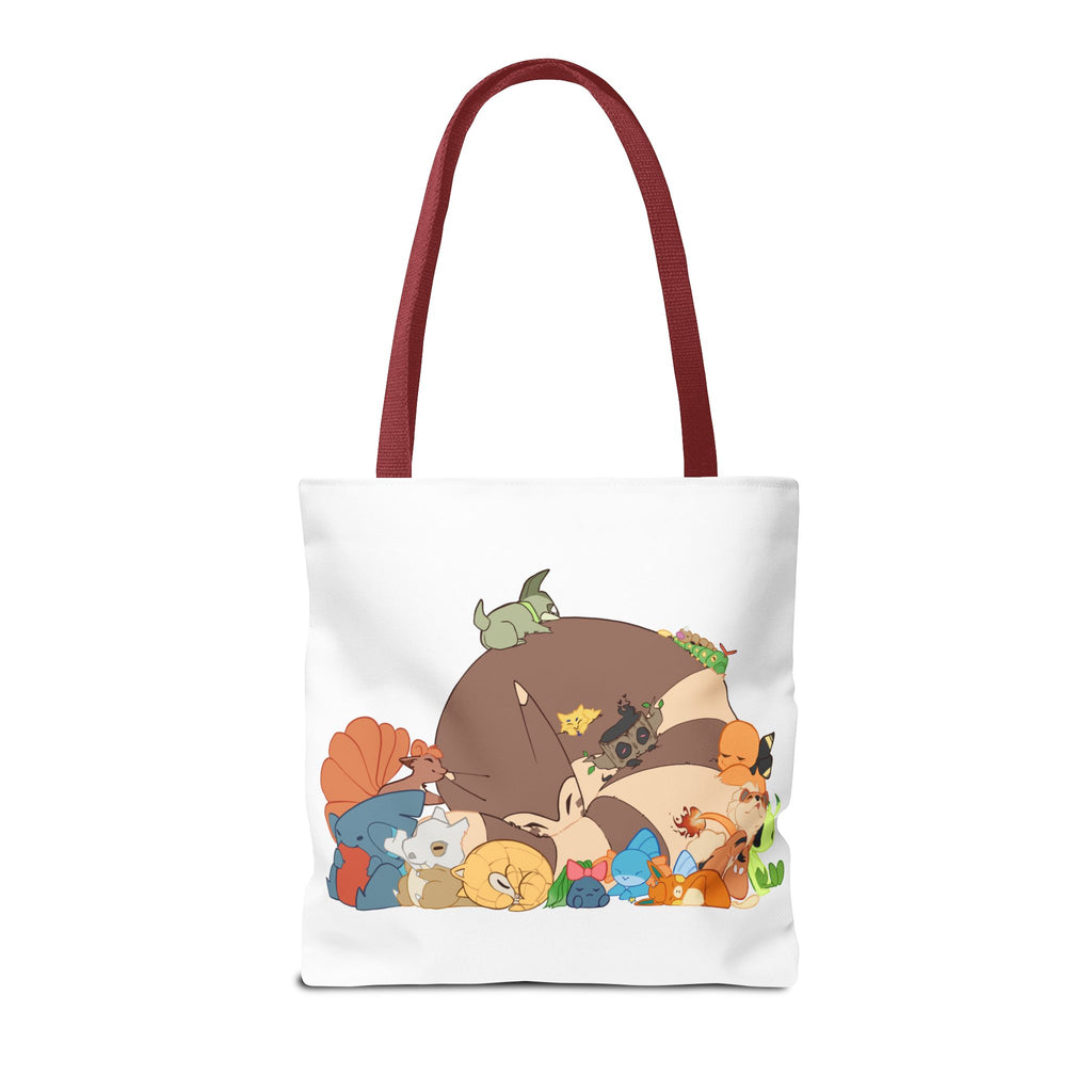 Sleeping Pokemon Tote Bag