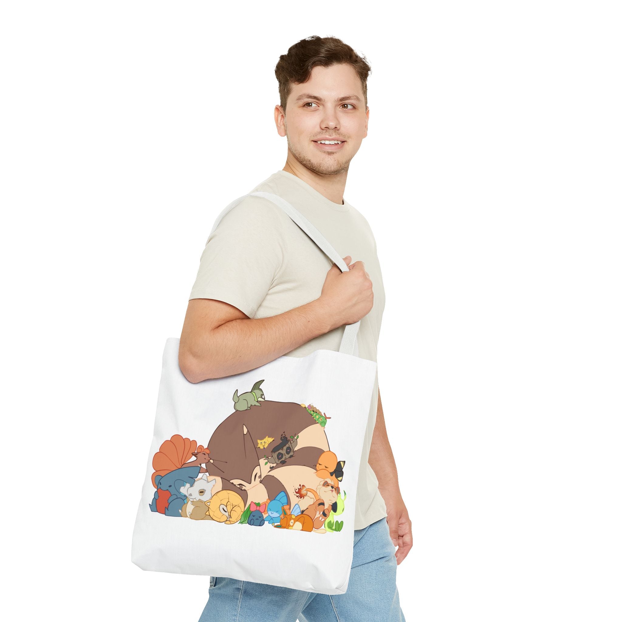 Sleeping Pokemon Tote Bag