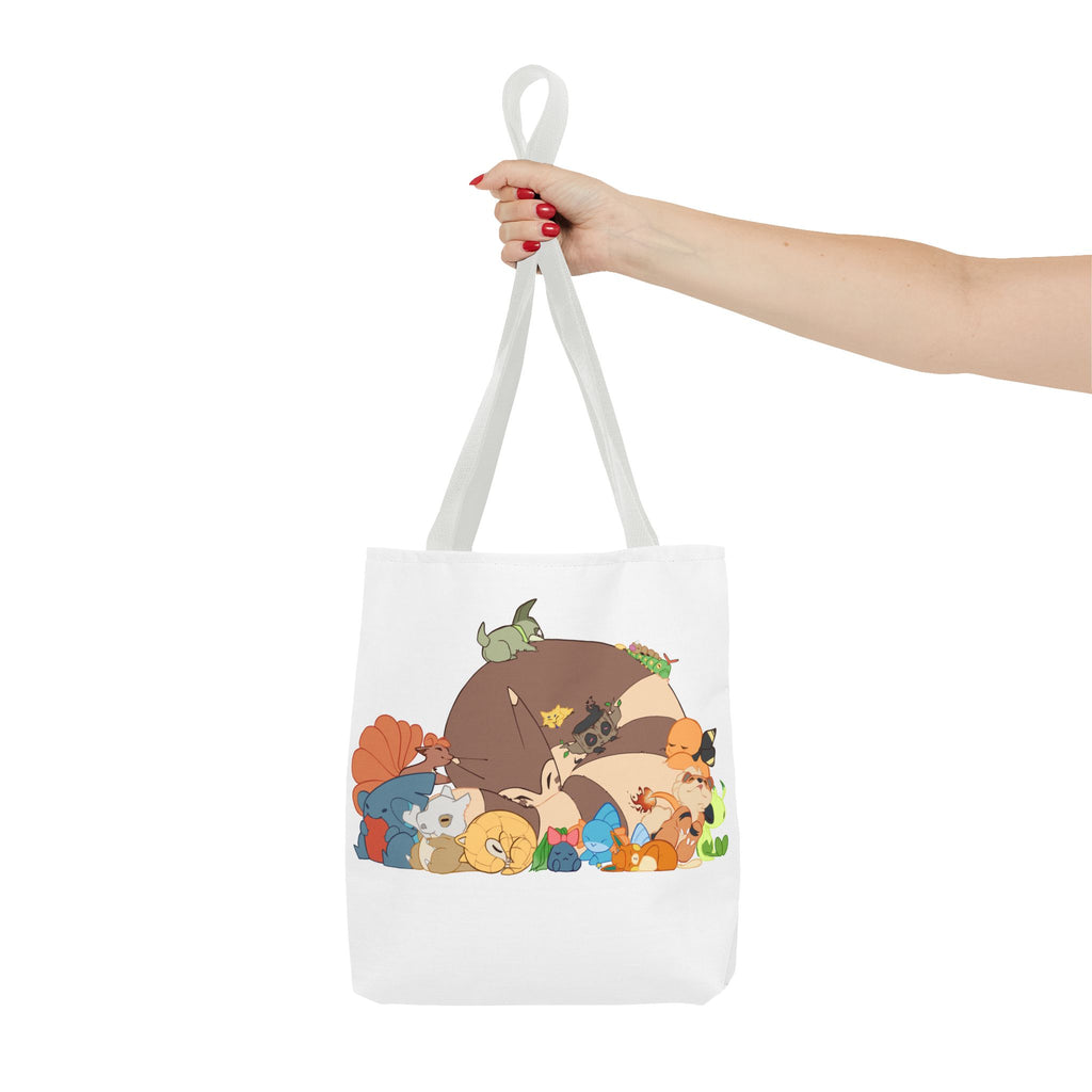 Sleeping Pokemon Tote Bag