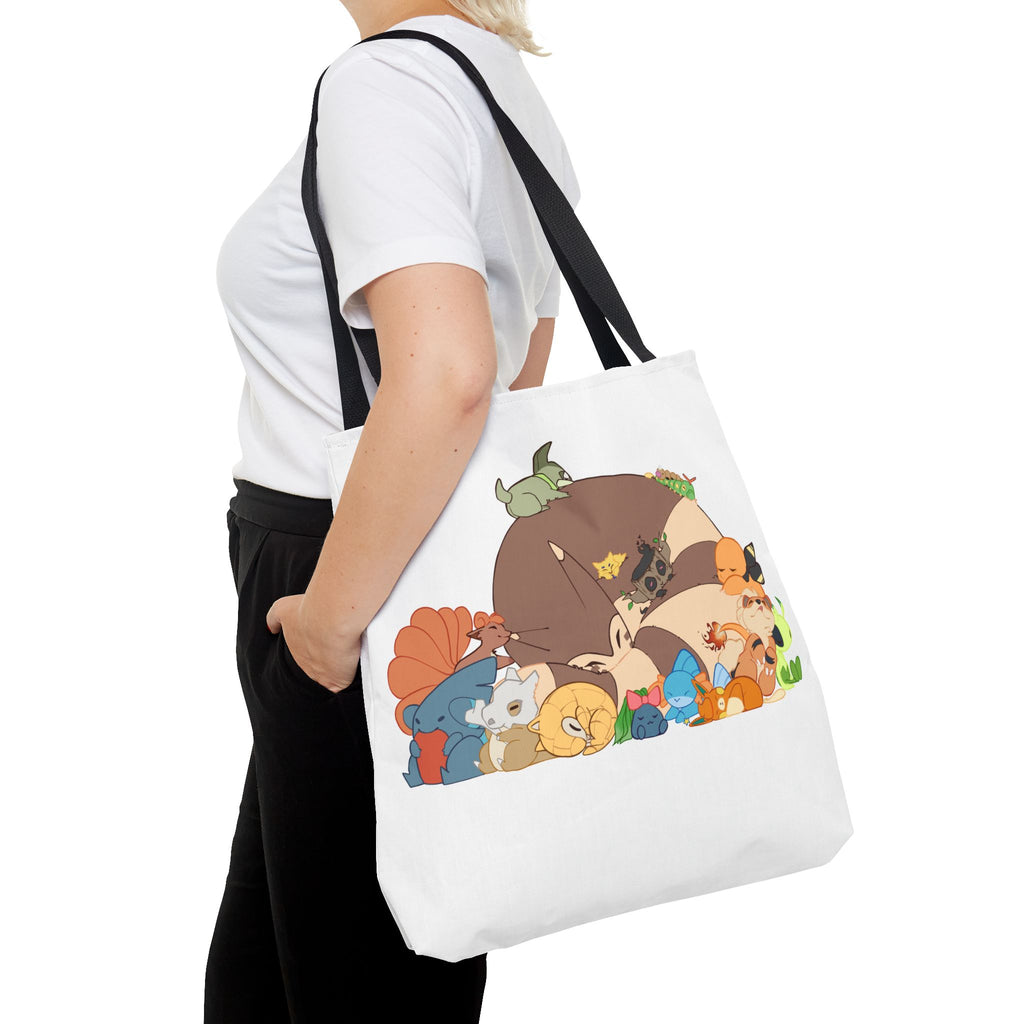 Sleeping Pokemon Tote Bag