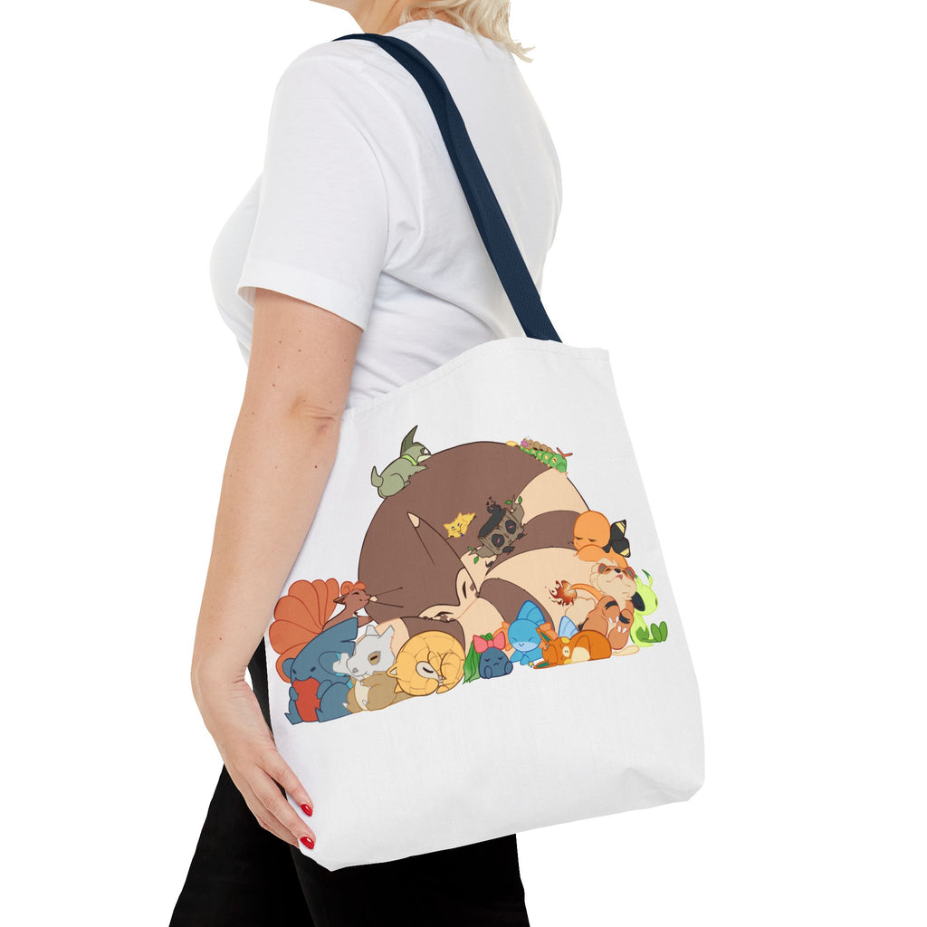 Sleeping Pokemon Tote Bag