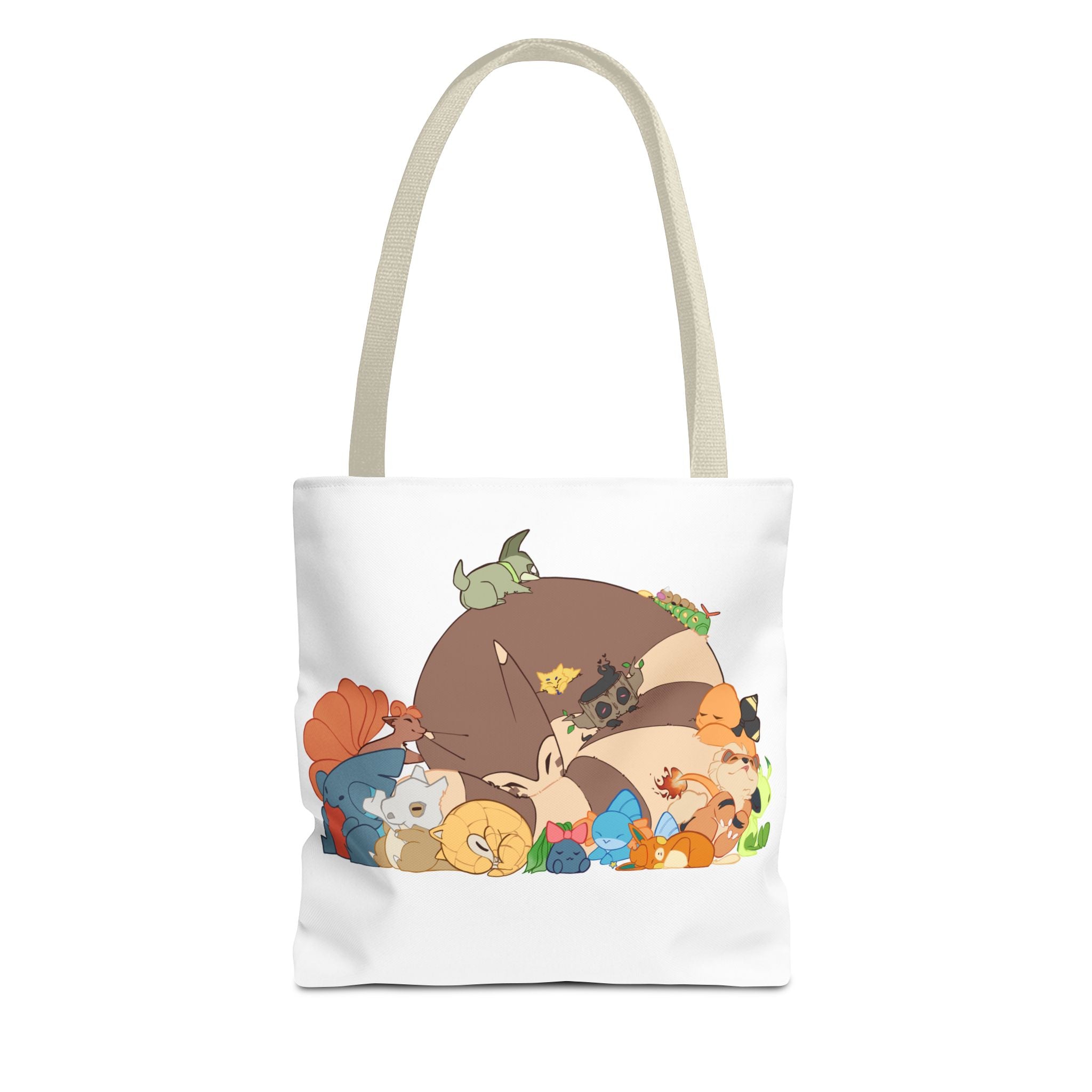 Sleeping Pokemon Tote Bag