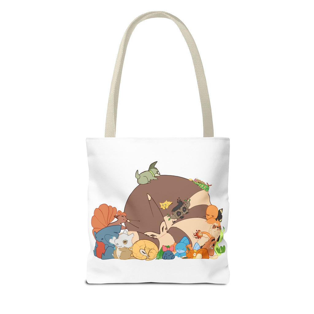 Sleeping Pokemon Tote Bag