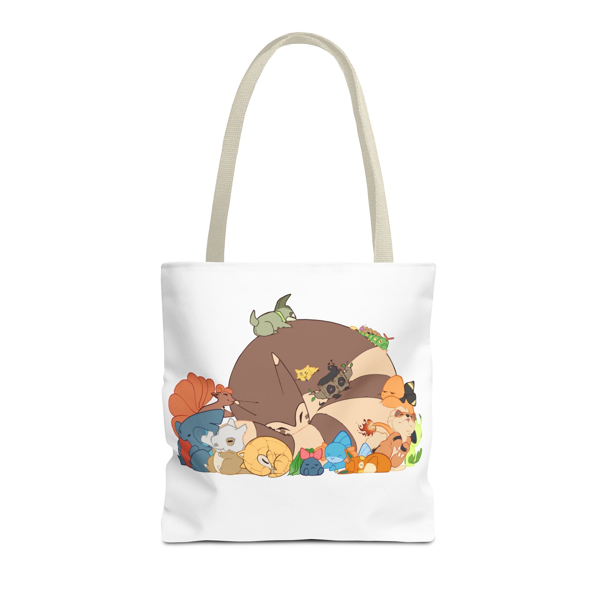 Sleeping Pokemon Tote Bag